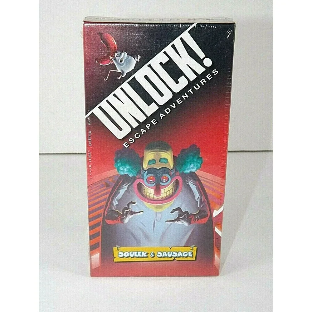 UNLOCK! Squeek & Sausage & Tonipals Treasure Card Game  Escape Room Strategy New
